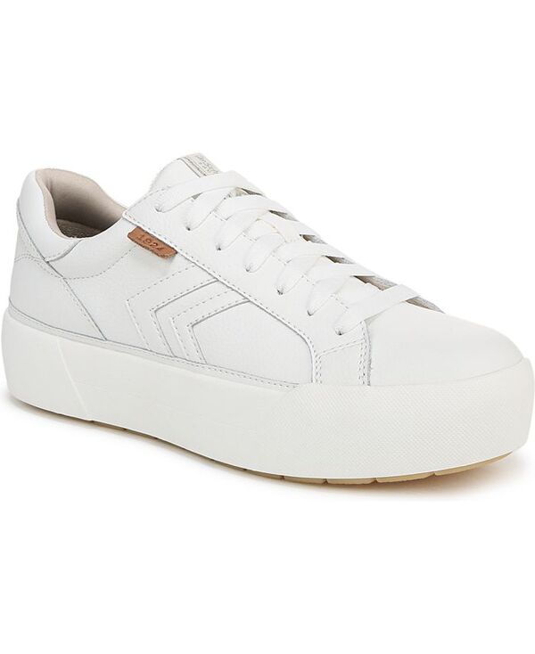 ドクター・ショール レディース シューズ スニーカー プラットフォーム レース Dr. Scholl Women Young And Free Lace Up Platform Sneakers White Leather ホワイト