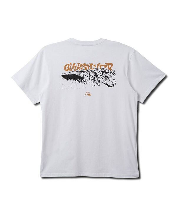 クイックシルバー メンズ トップス Tシャツ Quiksilver Men's Couple Fun Ones Short Sleeve Tee White ホワイト