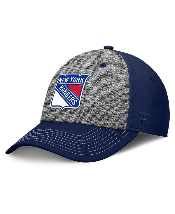 ファナティクス メンズ アクセサリー 帽子 Fanatics Men's Gray/Navy New York Rangers Fundamental Top Shelf 2-Tone Flex Hat Gray Navy グレー