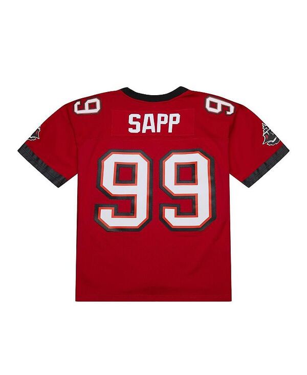 ミッチェル&ネス メンズ トップス シャツ ジャージー Mitchell & Ness Men's Warren Sapp Red Tampa Bay Buccaneers 2002 Legacy Replica Jersey Red レッド｜ReVida 店