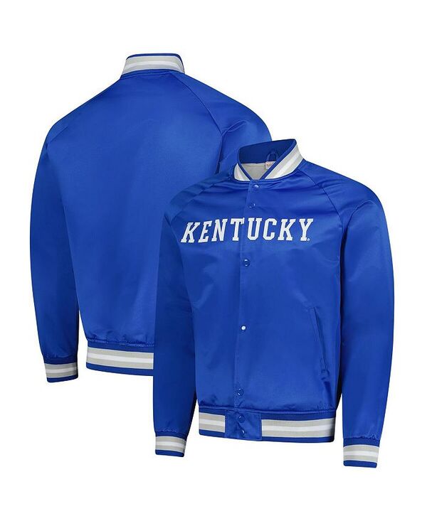 ミッチェル&ネス メンズ アウター ジャケット・ブルゾン サテン ジャケット Mitchell & Ness Men's Royal Kentucky Wildcats Lightweight Satin Raglan Full-Snap Jacket Royal 20,610円