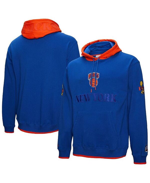 ミッチェル&ネス メンズ アウター パーカー・スウェット パーカー Mitchell & Ness Men's Royal New York Knicks Hardwood Classics Team OG 3.0 Pullover Hoodie Royal