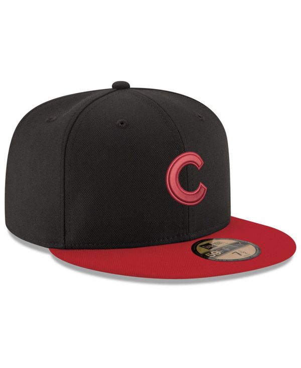 black cubs fitted hat