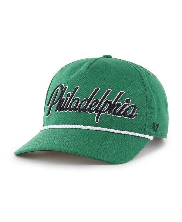47 ブランド メンズ アクセサリー 帽子 '47 Brand Men's Kelly Green Philadelphia Eagles Overhand Hitch Adjustable Hat Kelly Green グリーン|ReVida 店