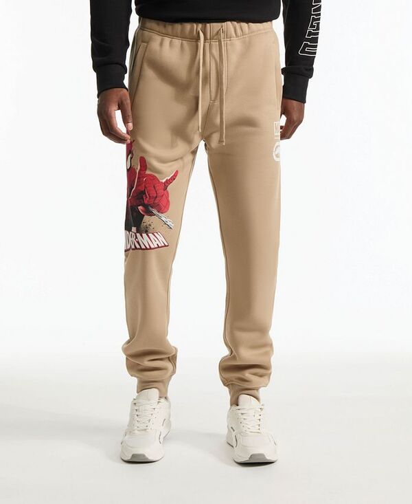 エコー メンズ ボトムス カジュアルパンツ Ecko Unltd Men's Spidey Sensory Jogger Sand Taupe サンド