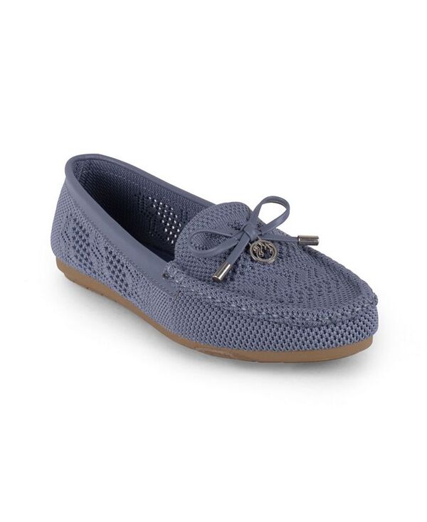 グロリアバンデービルト レディース シューズ パンプス 編み物 Gloria Vanderbilt Women\u0027s Rita Knit Slip On Flats Denim ジーンズ 靴-パンプス-レディース靴