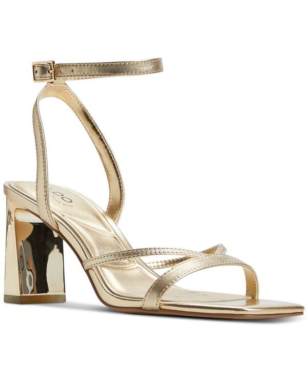 アルド レディース シューズ サンダル ALDO Women's Stellare Two-Piece Dress Sandals Gold Metallic ゴールド