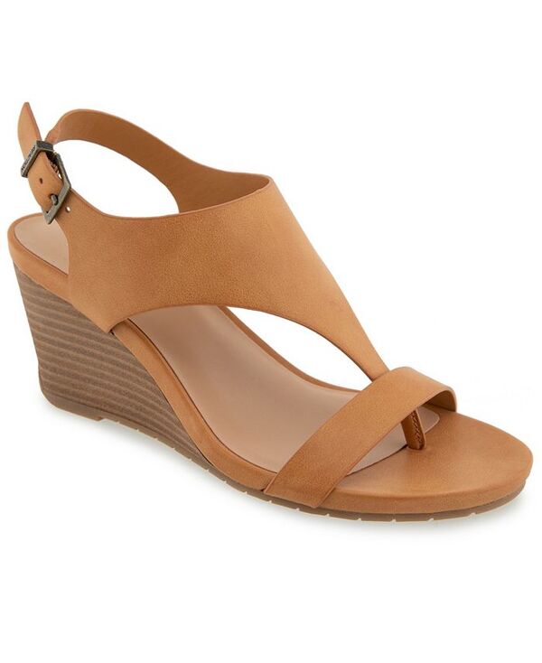 ケネスコール レディース シューズ サンダル Kenneth Cole Reaction Women's Greatly Thong Almond Toe Wedge Sandals Camel キャメル｜ReVida 店