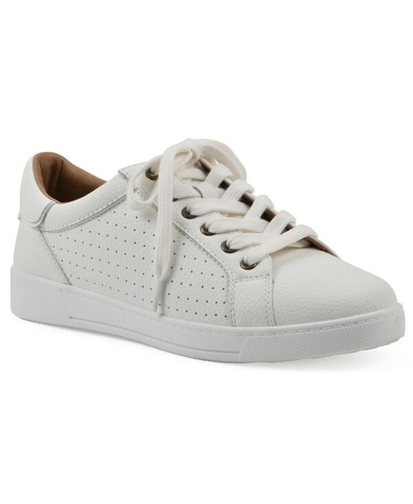 白いこと牟礼 レディース シューズ スニーカー スピード競技 White Mountain Women\u0027s Uniform Lace-Up Sneakers White Smooth 白いこと