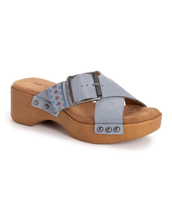ムクルクス レディース シューズ サンダル MUK LUKS Women's Charlotte Sandal Chambray nubuck｜ReVida 店
