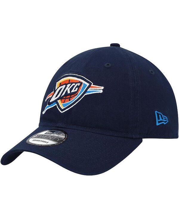 ニューエラ メンズ アクセサリー 帽子 New Era Men Oklahoma City Thunder Team 2.0 9TWENTY Adjustable Hat Navy ネイビー