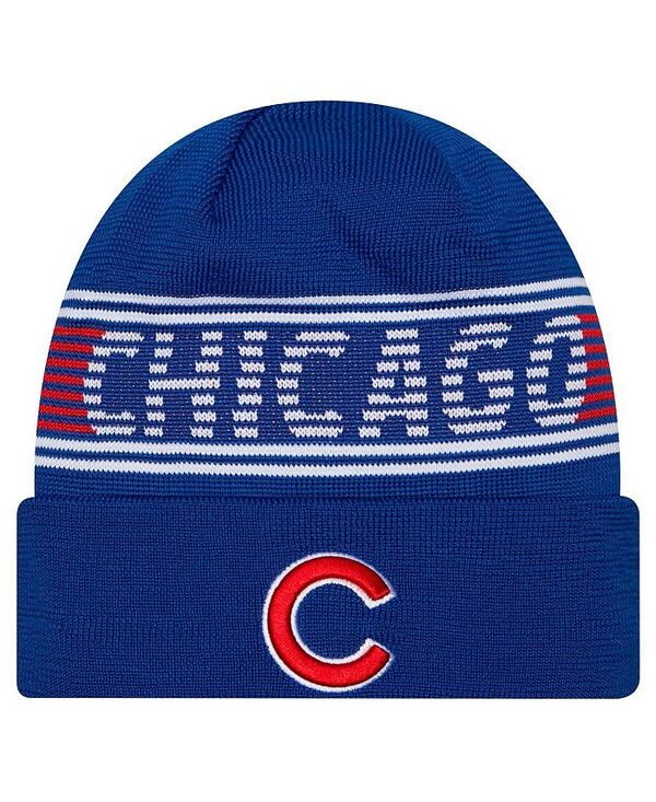 ニューエラ メンズ アクセサリー 帽子 ニット New Era Men's Royal Chicago Cubs Authentic Collection Cuffed Knit Hat Royal|ReVida 店