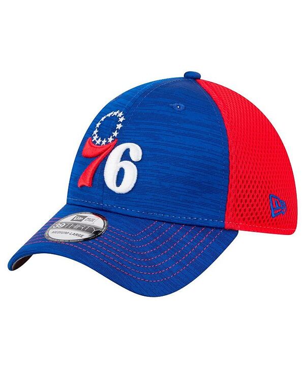 ニューエラ メンズ アクセサリー 帽子 New Era Men's Royal/Red Philadelphia 76ers Active Tech Neo Flex 39THIRTY Flex Hat Royal Red レッド|ReVida 店