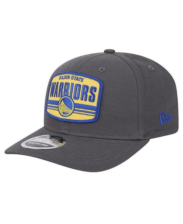 ニューエラ メンズ アクセサリー 帽子 New Era Men's Graphite Golden State Warriors Team Elevated Patch 9SEVENTY Adjustable Hat Graphite グラファイト