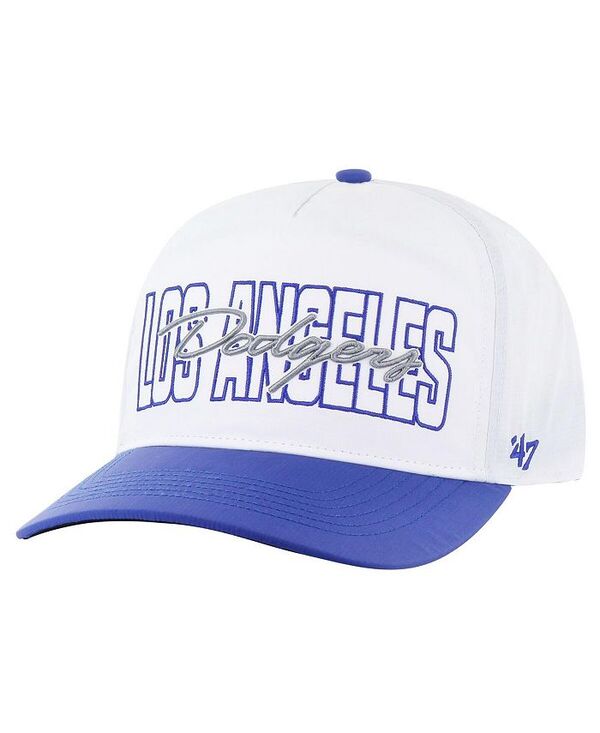 47 ブランド メンズ アクセサリー 帽子 '47 Brand Men's White Los Angeles Dodgers Lineman Hitch Adjustable Hat White ホワイト