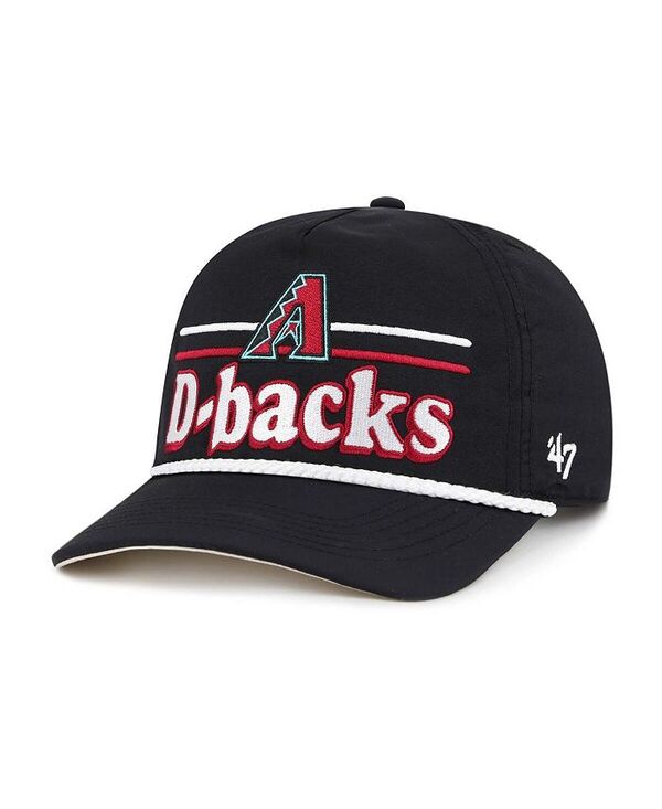 47 ブランド メンズ アクセサリー 帽子 キャップ ケープ '47 Brand Men's Black Arizona Diamondbacks Campscape Hitch Adjustable Hat Black ブラック