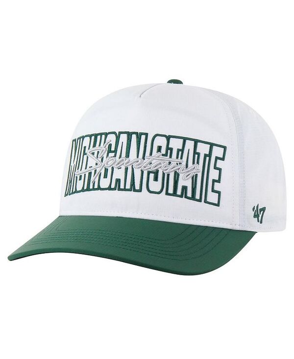 47 ブランド メンズ アクセサリー 帽子 '47 Brand Men's White Michigan State Spartans Lineman Hitch brrr Adjustable Hat White ホワイト