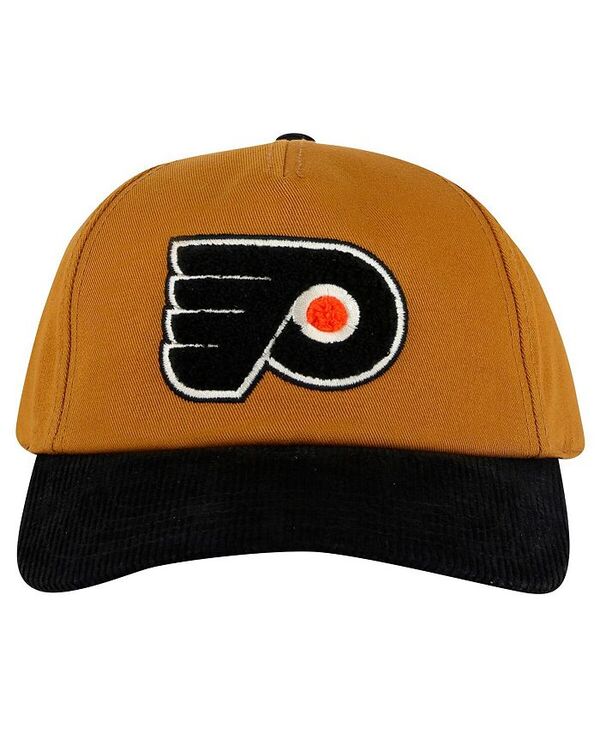 アメリカンニードル メンズ アクセサリー 帽子 American Needle Men's Tan/Black Philadelphia Flyers Burnett Adjustable Hat Tan Black ブラック｜ReVida 店
