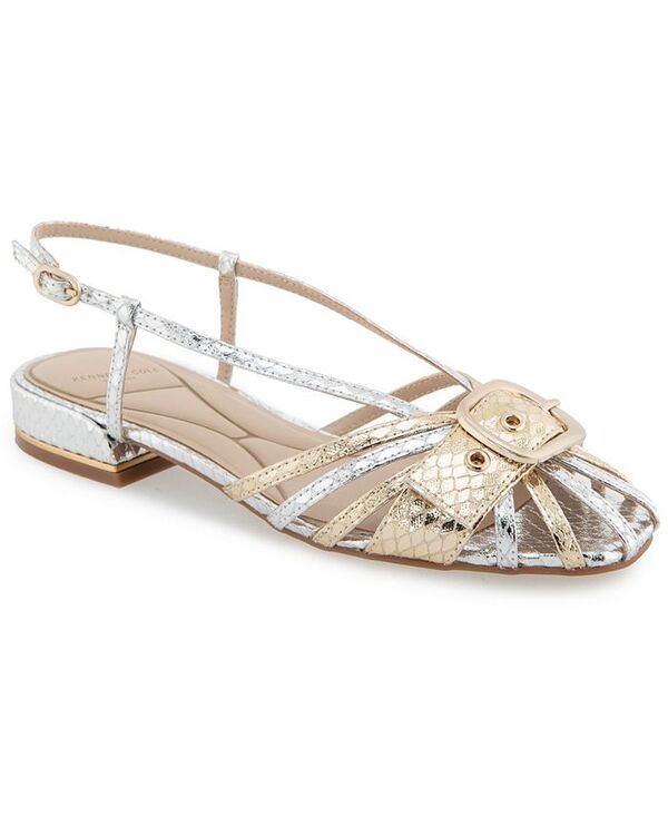 ケネスコール レディース シューズ パンプス Kenneth Cole New York Women's Farrah Slingback Flats Silver Gold ゴールド
