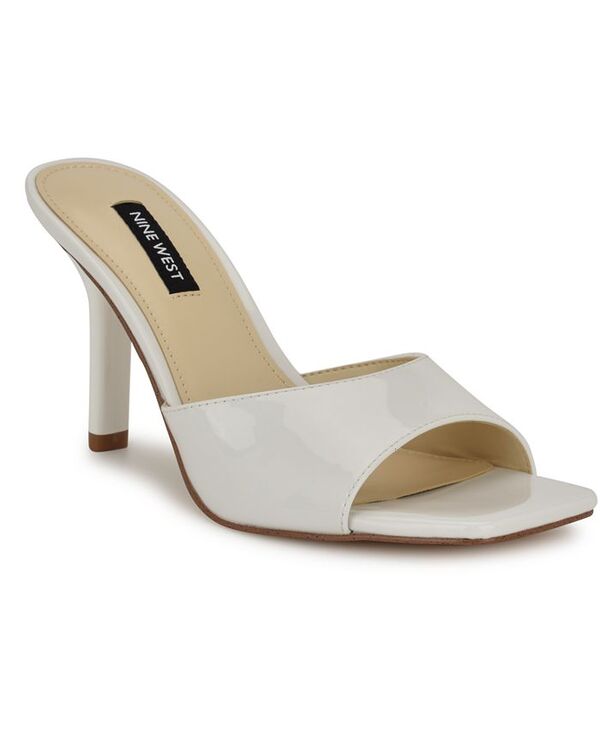ナインウェスト レディース シューズ サンダル Nine West Women's Disko Square Toe Dress Sandals White Patent ホワイト 18,536円