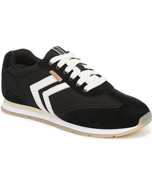 ドクター・ショール レディース シューズ スニーカー レース Dr. Scholl's Women's Comeback Lace Up Sneakers Black Suede/Nylon Fabric ブラック