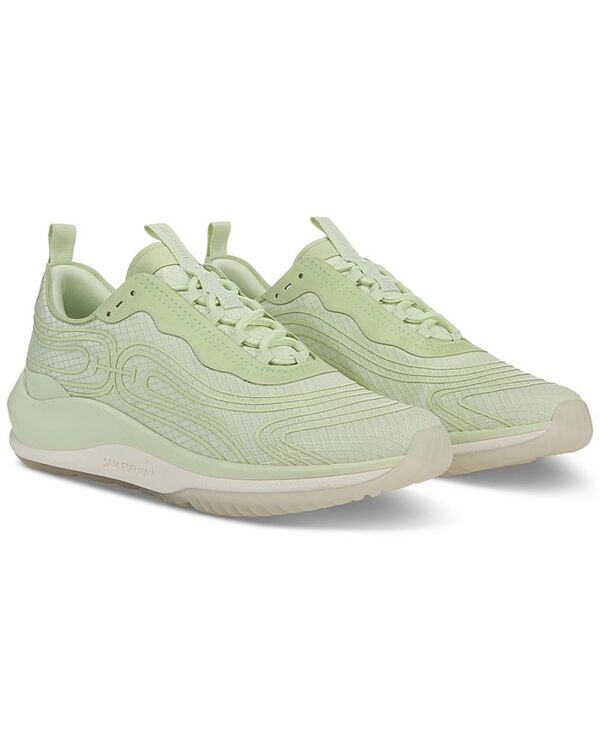 サムエデルマン レディース シューズ スニーカー スピード競技 Sam Edelman Women\u0027s Miles Mixed-Media Lace-Up Sneakers Citrus Lime Mesh 菩提樹