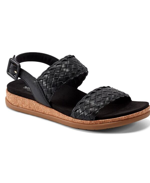 ロックポート レディース シューズ サンダル Rockport Women's Yarelia Open Toe Casual Slingback Sandals Black ブラック