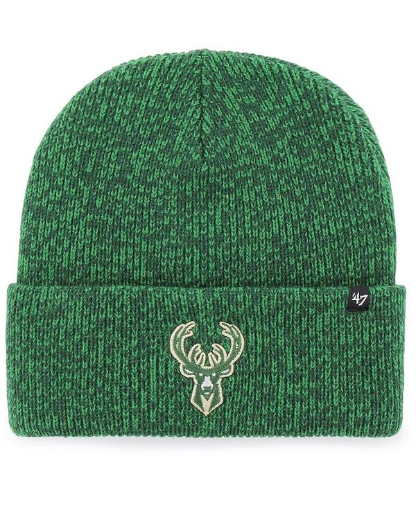 47 ブランド メンズ アクセサリー 帽子 ニット '47 Brand Men's '47 Hunter Green Milwaukee Bucks Brain Freeze Cuffed Knit Hat Hunter Green グリーン