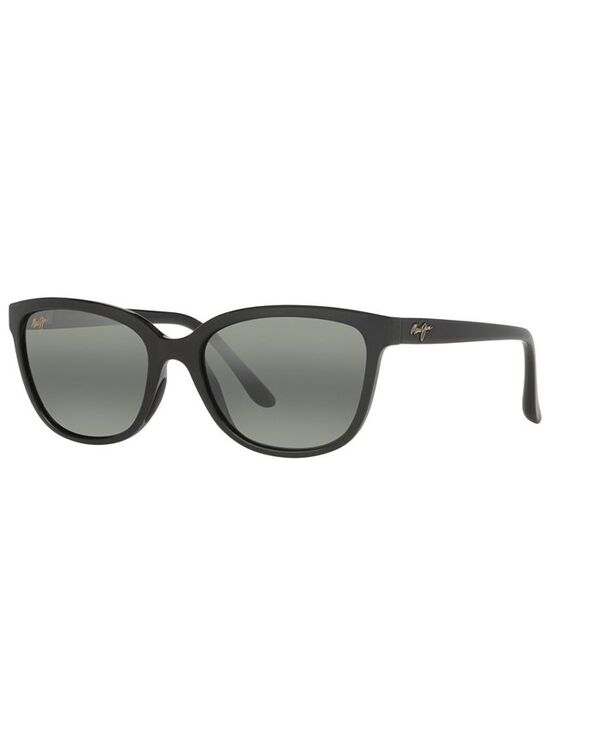 マウイ体育館 メンズ 付属品 サングラス・アイウェア Maui Jim Women\u0027s Honi Polarized Sunglasses MJ000788 Black Shiny 黒いこと