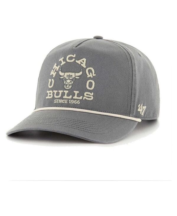 47 ブランド メンズ アクセサリー 帽子 '47 Brand Men's Charcoal Chicago Bulls Canyon Ranchero Hitch Adjustable Hat Charcoal チャコール