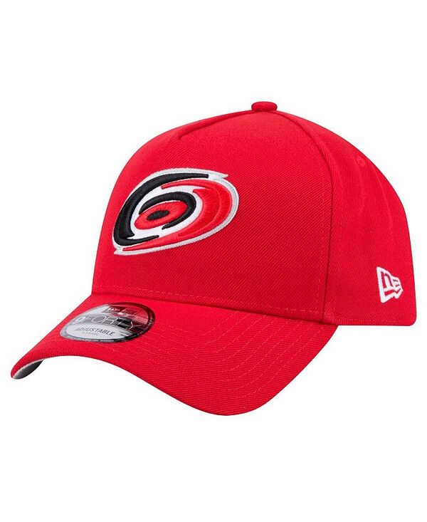 ニューエラ メンズ アクセサリー 帽子 New Era Men's Red Carolina Hurricanes Core A-Frame 9FORTY Adjustable Hat Red レッド