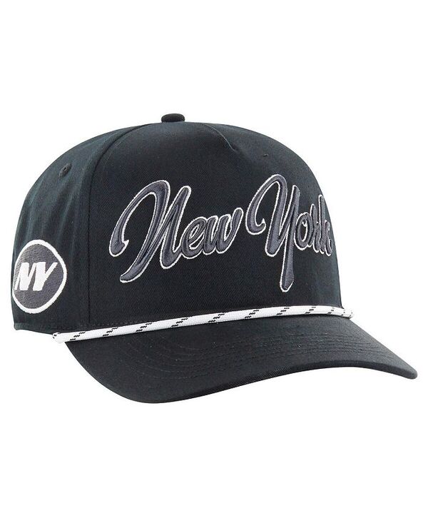47 ブランド メンズ アクセサリー 帽子 '47 Brand Men's Black New York Jets Overhand Speckle Hitch Adjustable Hat Black ブラック