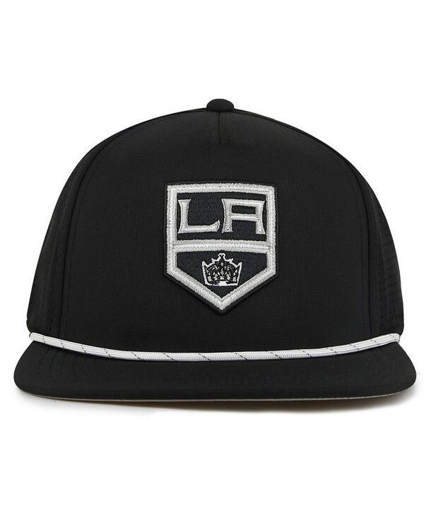 アメリカンニードル メンズ アクセサリー 帽子 American Needle Men's Black Los Angeles Kings Buxton Pro Tech Adjustable Hat Black ブラック｜ReVida 店