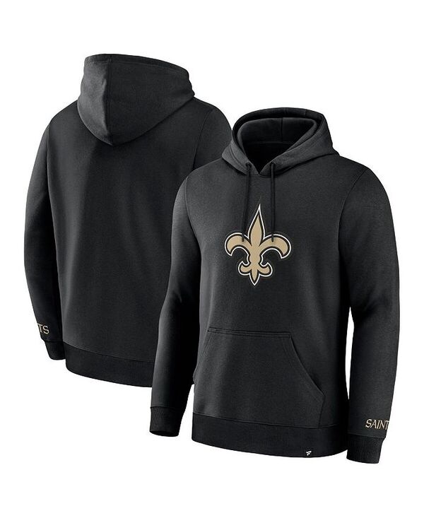 ファナティクス メンズ アウター パーカー・スウェット フリース パーカー Fanatics Men\u0027s Black New Orleans Saints Legacy Fleece Pullover Hoodie Black 黒いこと