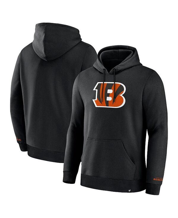 ファナティクス メンズ アウター パーカー・スウェット フリース パーカー Fanatics Men\u0027s Black Cincinnati Bengals Legacy Fleece Pullover Hoodie Black 黒いこと