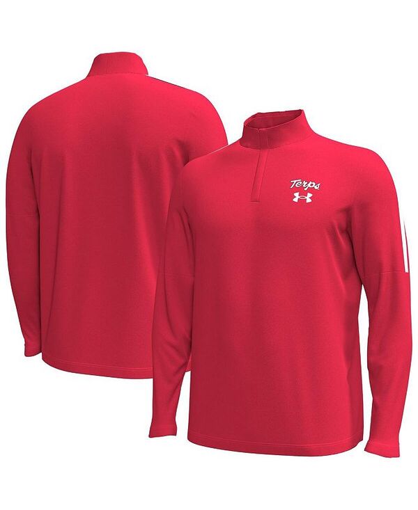アンダーアーマー メンズ アウター ジャケット・ブルゾン ジャケット Under Armour Men's Red Maryland Terrapins Playoff Performance Quarter-Zip Jacket Red レッド 20,866円