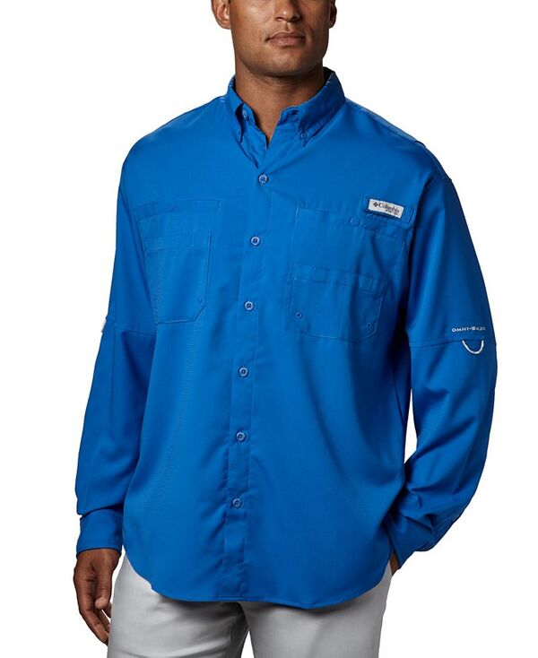 コロンビア メンズ トップス シャツ 長袖 Columbia Men's PFG Tamiami II Long-Sleeve Shirt Vivid Blue ブルー
