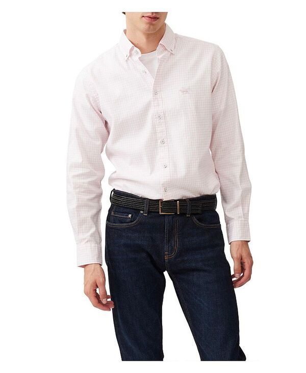 ロッドアンドグン メンズ トップス シャツ オックスフォード Rodd & Gunn Men's Gunn Check Oxford Sports Fit Shirt Rosewater pink ピンク 17,870円