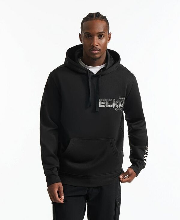 エコー メンズ アウター パーカー・スウェット パーカー Ecko Unltd Men's Spidey Watch Hoodie Black ブラック