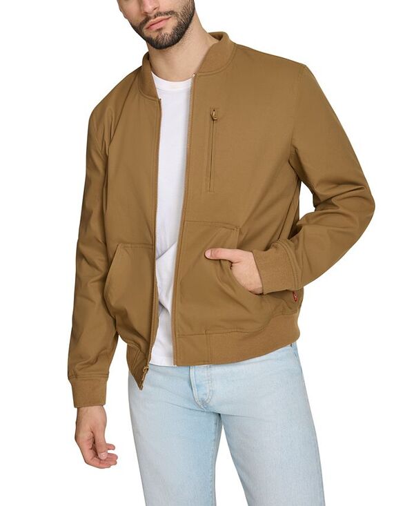 リーバイス メンズ アウター ジャケット・ブルゾン ジャケット Levi's Men's Military Bomber Jacket Brown ブラウン