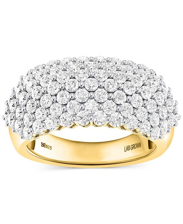 フォーエバー グロウン ダイヤモンズ レディース アクセサリー リング Forever Grown Diamonds Lab-Grown Diamond Pave Band (2 ct. t.w.) in Sterling Silver or 14K Gold-Plated Sterling Gold-Plated Sterling Silver ゴールド|ReVida 店