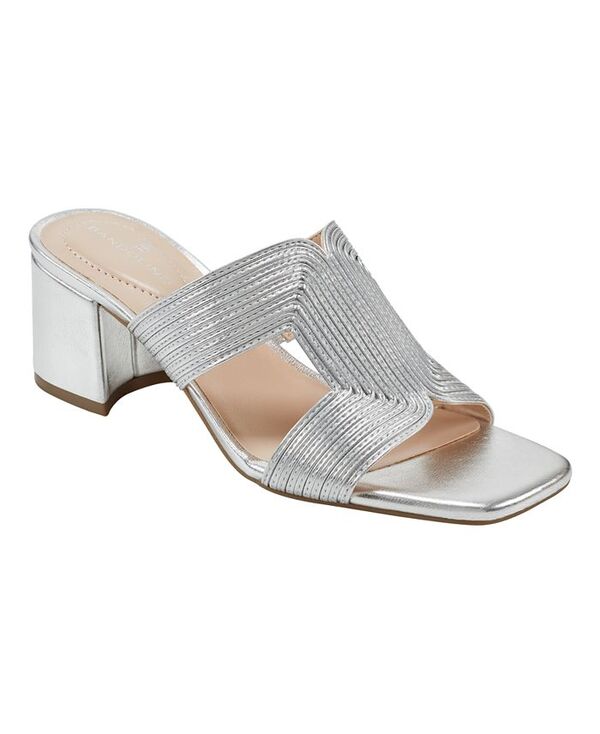 バンドリーノ レディース シューズ サンダル ヒール Bandolino Women's Merily Block Heel Dress Sandals Silver シルバー｜ReVida 店 14,045円