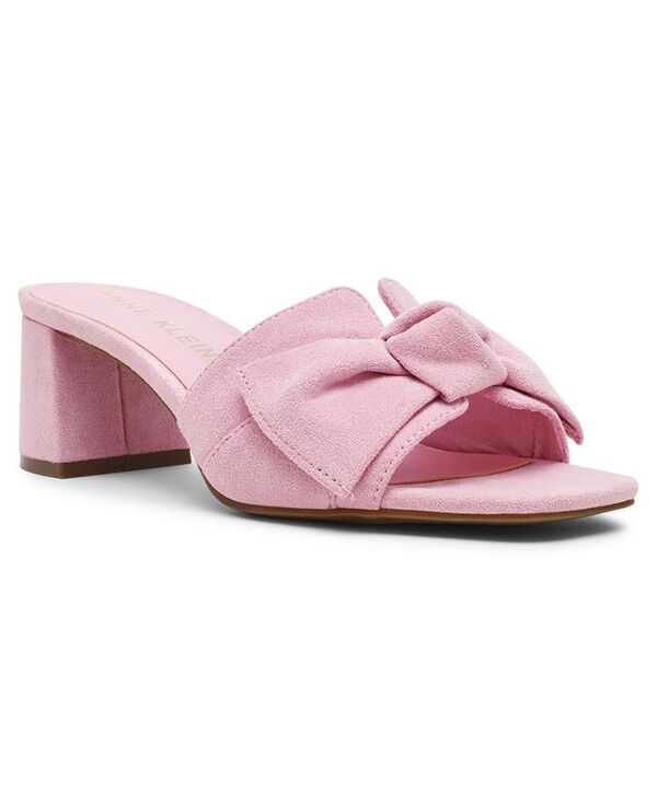 アンクライン レディース シューズ サンダル ヒール Anne Klein Women's Kizmet Knot Block Heel Dress Sandals Light Pink ピンク｜ReVida 店
