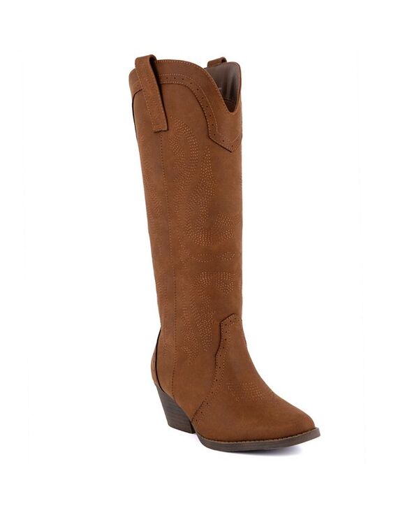 シュガー レディース シューズ ブーツ・レインブーツ トール ブーツ Sugar Women's Two Step Tall Western Boots Cognac