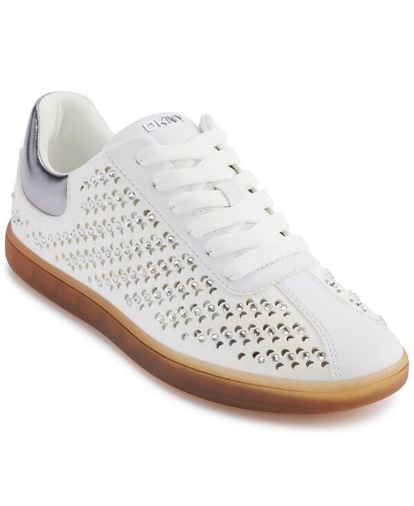 ダナ キャラン ニューヨーク レディース シューズ スニーカー レース DKNY Women's Seacliff Lace-Up Sneakers White Nickel ホワイト