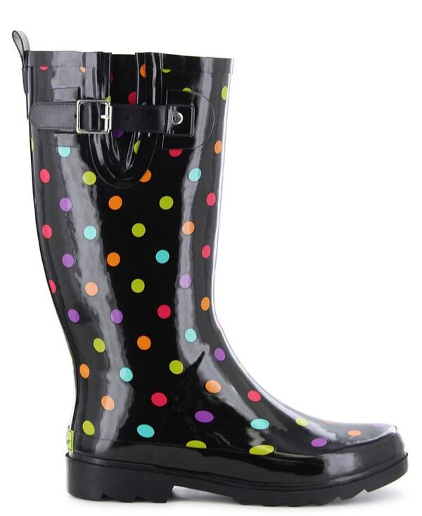 ウエスタンチーフ レディース シューズ ブーツ・レインブーツ Western Chief Women's Dot City Rain Boot Black ブラック|ReVida 店