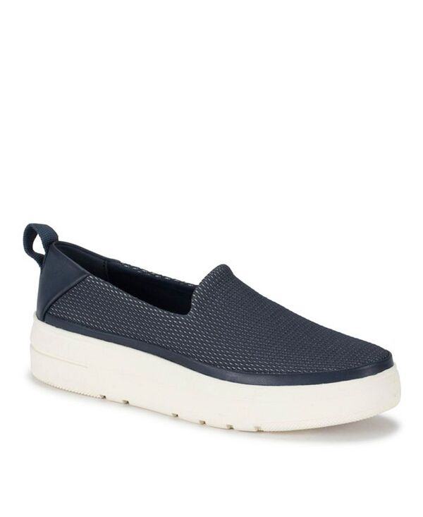 ベアトラップス レディース シューズ スニーカー Baretraps Women's Nevin Slip On Sneakers Navy Blue Mesh ネイビー｜ReVida 店