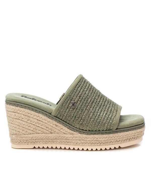 キシタイ レディース シューズ サンダル XTI Refresh By Women's Wedge Sandals Kakhi|ReVida 店