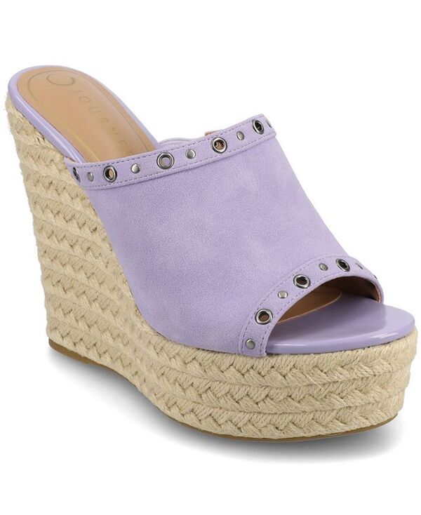 ジュルネ コレクション レディース シューズ サンダル プラットフォーム Journee Collection Women's Yari Platform Espadrille Wedge Sandals Lilac ライラック