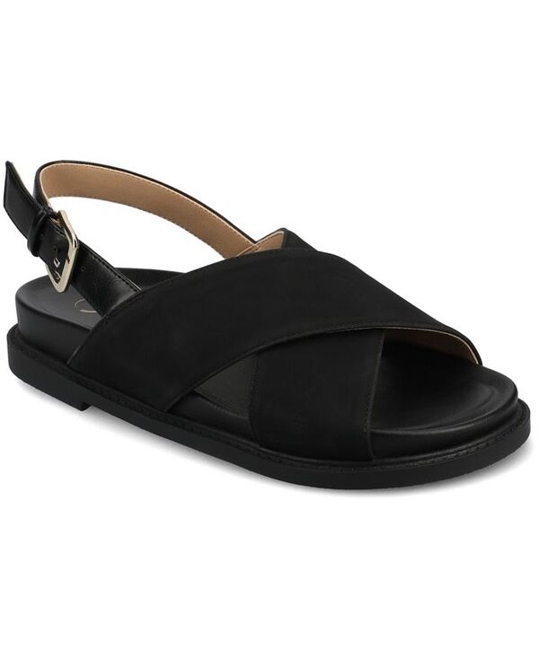 ジュルネ コレクション レディース シューズ サンダル Journee Collection Women's Marinna Round Toe Flat Sandals Black ブラック